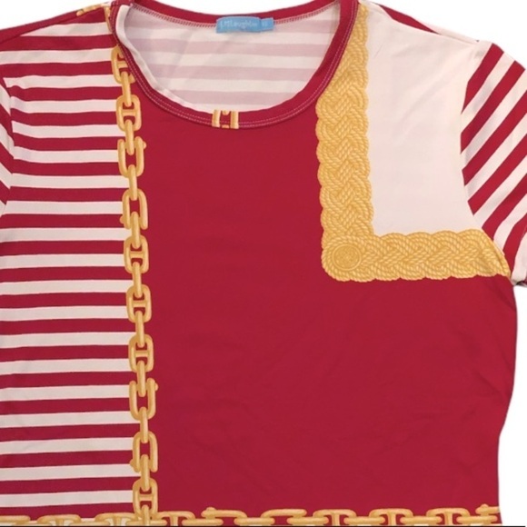 J. McLaughlin Top Signature Tee Catalina Cloth Size XS See note - Picture 2 of 10